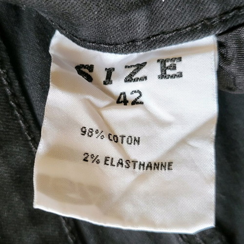 Black simple denim pants like new, cotton, size S/M