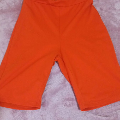 Orange blouse and leggings set like new