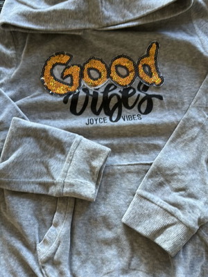 Joyce grey sweatshirt for girls 9-11 years used