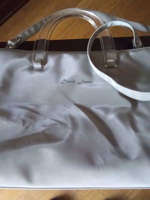 David Jones shoulder bag like new, light gray