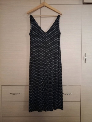 Polka dot one-piece like new, size S, black and white