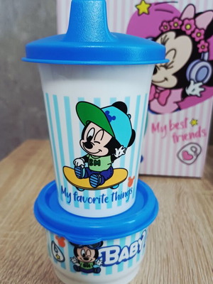 Tupperware Disney Baby set of 2 cups 250ml and bowl 140ml new