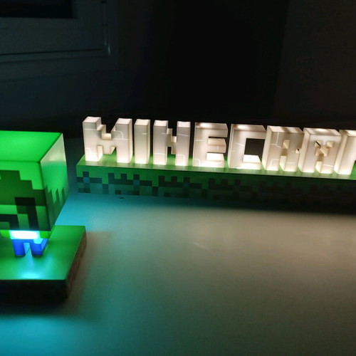 Minecraft lamps like new, set of 2 pieces