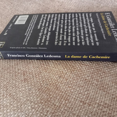 La Dame de Cachemire used, French book with yellowed pages