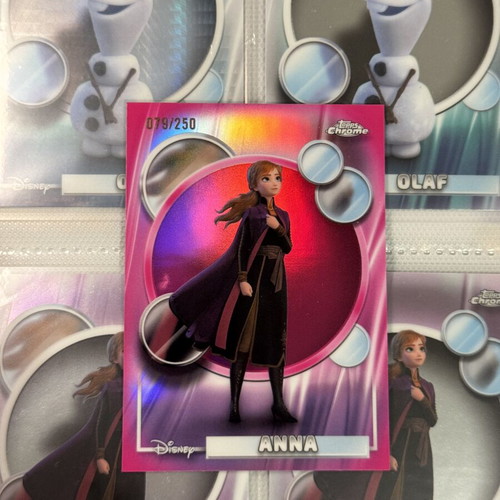 Disney Topps Chrome Frozen Anna card 79/250
