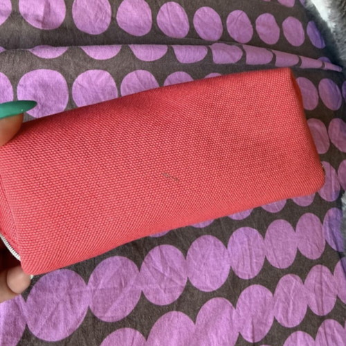 Dior toiletry bag like new, red