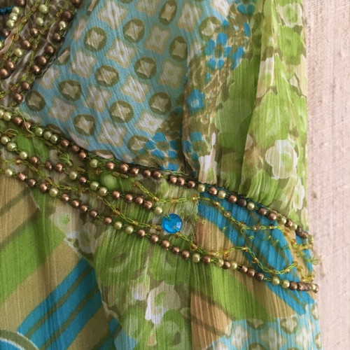 Y2K fairy midi dress with beads, Indian emporium, size M