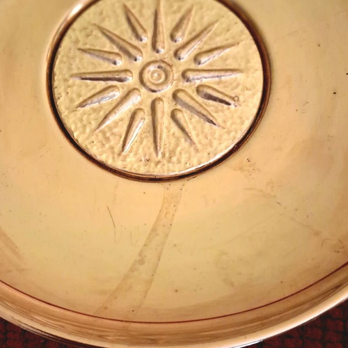 Collectible 17cm Plate with 24K Gold Plated Vergina Sun