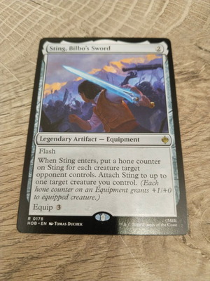 Magic the Gathering Sting, Bilbo's Sword card