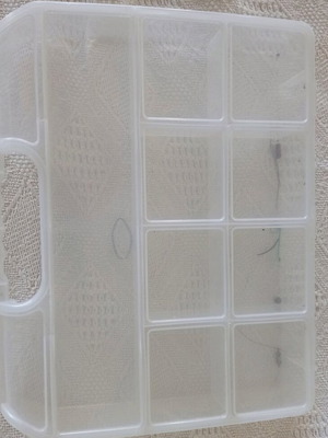 Plastic organizer case used, large