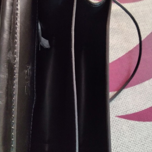 Zara black leather crossbody bag like new, minimal box style
