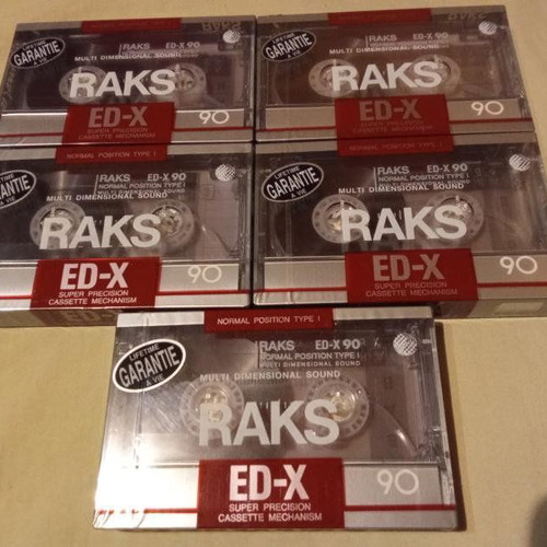 Raks 90-minute cassette tapes new, pack of 7
