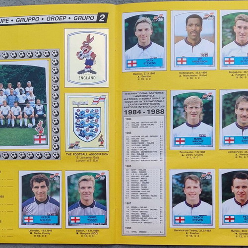 Euro 88 Panini sticker album like new