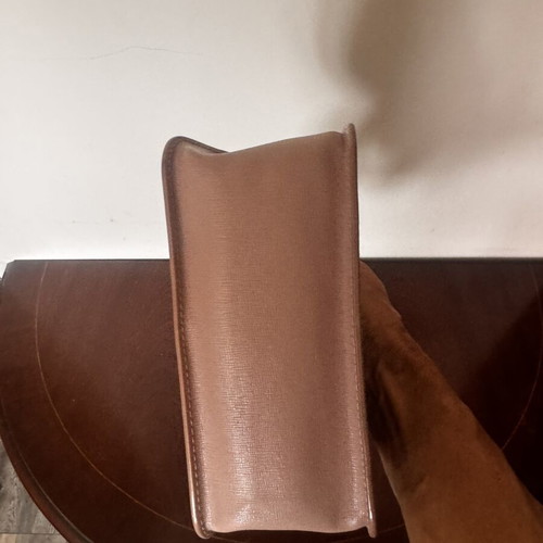 Furla Julia shoulder bag, beige and pink