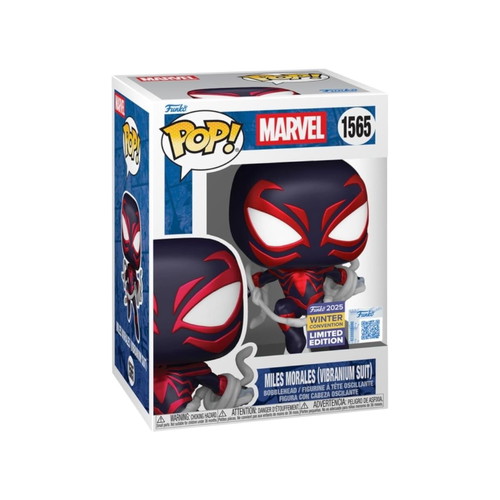 Funko Pop! Marvel Miles Morales (Vibranium Suit) 1565 Winter Convention 2025 Exclusive new