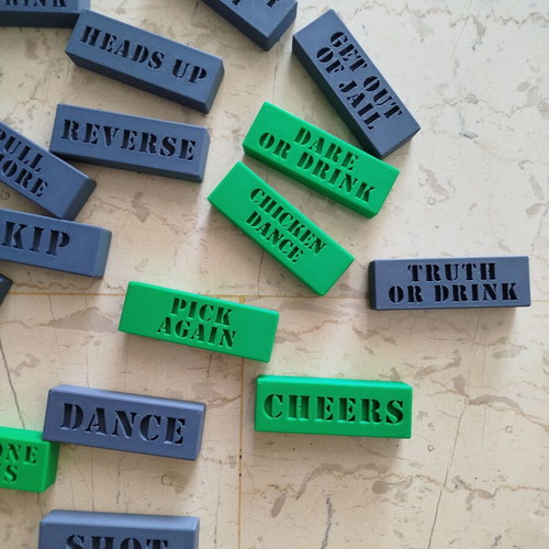 3D Printed Toy Blocks Like New With Messages