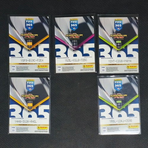 Liverpool FC Panini Adrenalyn XL FIFA 365 card lot, 5 pcs