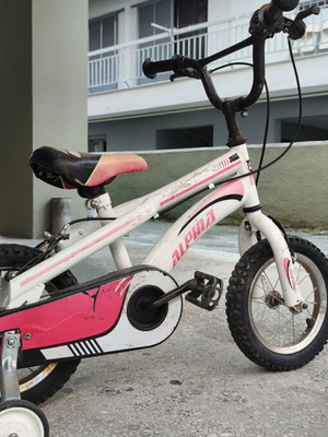 Παιδικό ποδήλατο Alpina 12" μεταχειρισμένο με βοηθητικές ρόδες