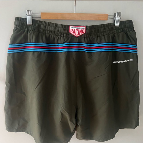 Porsche Lifestyle Martini Racing men's shorts XL, green