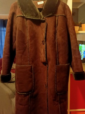 Infinity brown coat size large like new