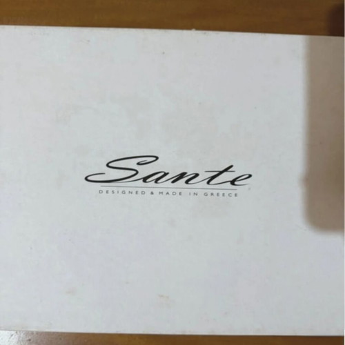 Sante black platform sandals with pearls, like new, size 38