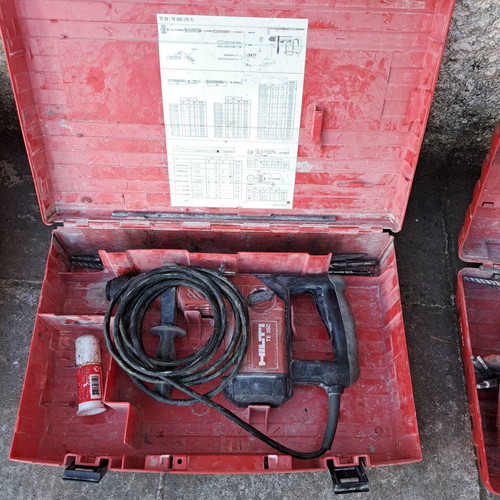 Hilti TE35-C rotary hammer drill used