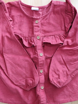 Corduroy dress H&M 86 cm like new, red