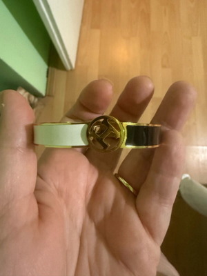 Bracelet new, white and gold women's