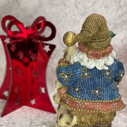 Santa Claus polyresin vintage 1980, height 25 cm, new