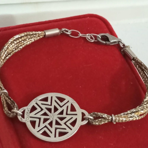 Zolotas silver bracelet 925 vintage used, wrist size 18-18.3cm