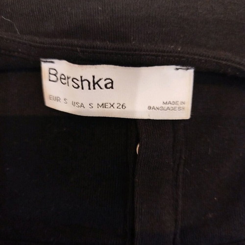 Black Bershka dress with buttons, like new, size S