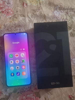 Samsung S21+ Plus smartphone used, minor back cover damage