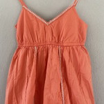Coral Cotton Dress like new, XS to M, airy and lined