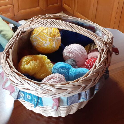 Storage Basket used with 22 Threads and Sturdy Handle