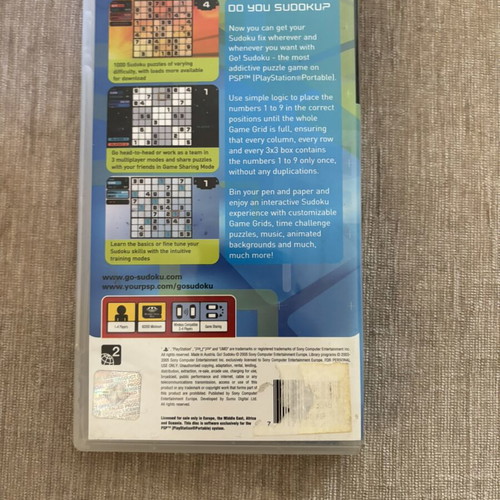 Go! Sudoku PlayStation Portable PSP English full game used