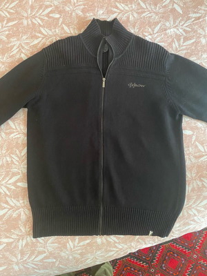 Oxbow Men's Black Cardigan Like New, Narrow Fit Large