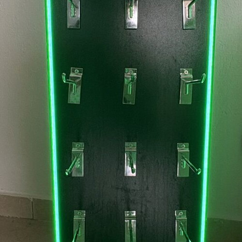 Wooden display stand with LED Neon lighting used