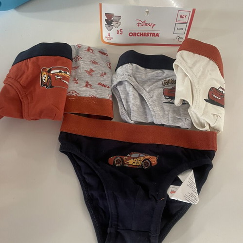 Disney McQueen Orchestra Boys' Underwear 5 Pack New 104 cm