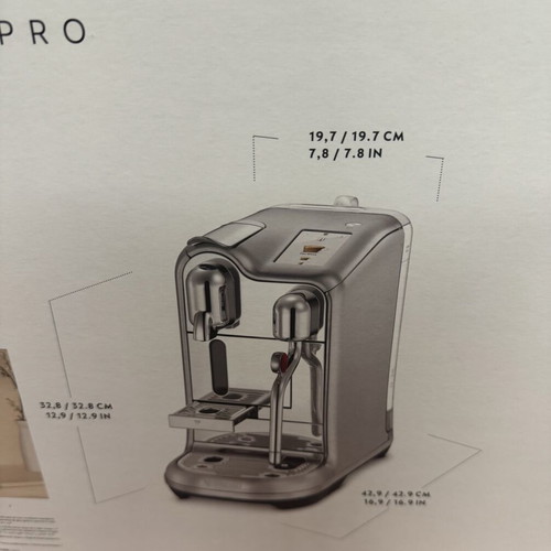 Nespresso Creatista Pro coffee machine, new