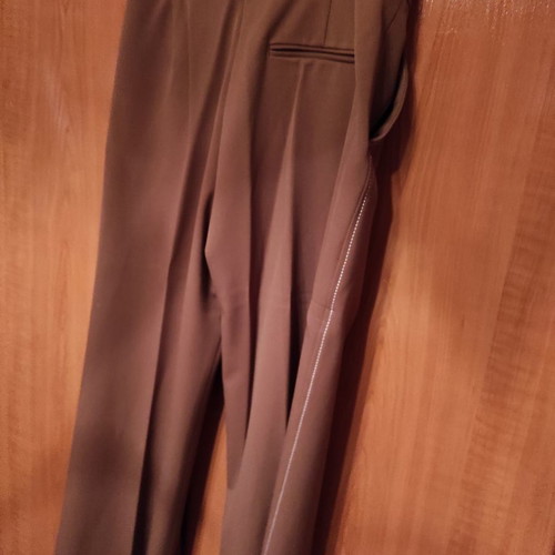 Zara pants new, light brown with ecru outer seam size M