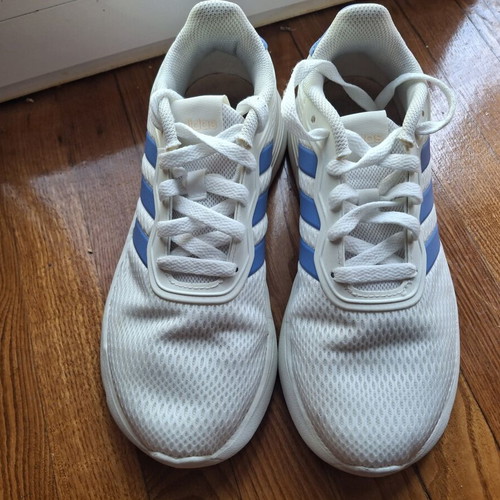 Adidas Cloudfoam Sneakers size 39.5 like new, white and blue