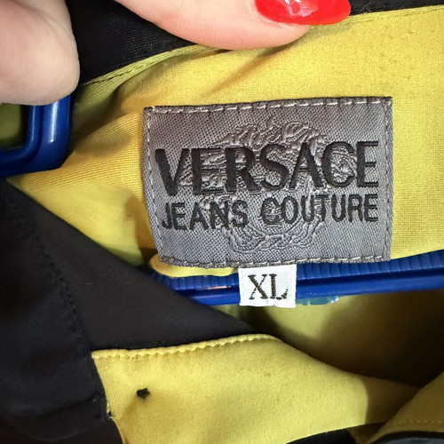Versace black short-sleeve shirt XL like new, genuine