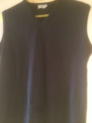 Twiddy pullover vest with V-neck like new, blue, size M