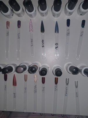 Set of 15 Gelitup gel nail polishes like new