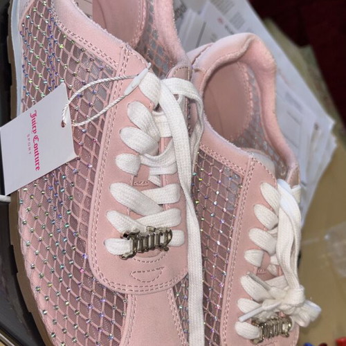 Juicy Couture sneakers size 41 pink with iridescent rhinestones new
