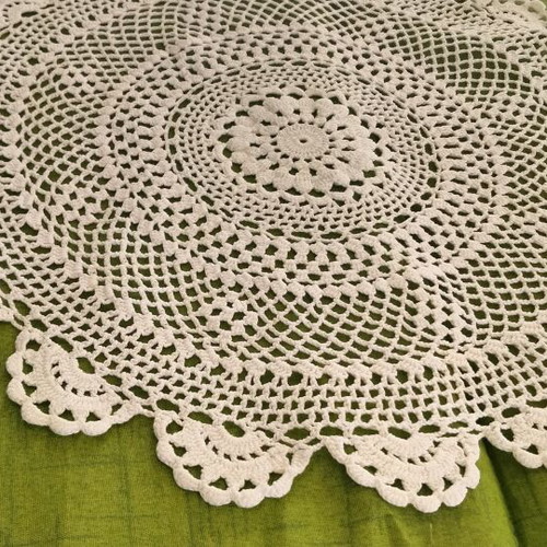 Set of 2 Handmade Crochet Doilies like new, vintage style