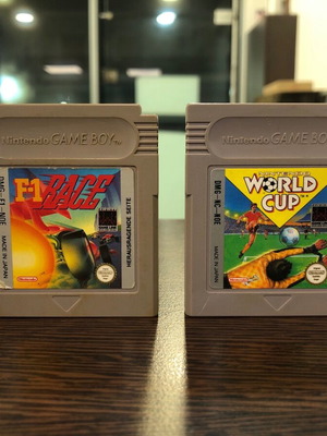 F-1 Race και World Cup Nintendo Game Boy μεταχειρισμένα, πακέτο
