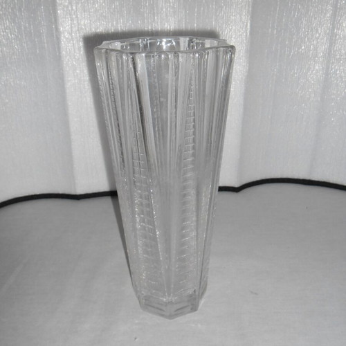 Glass vase like new, height 25 cm, diameter 9 cm