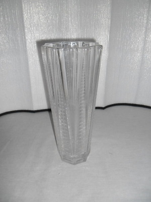 Glass vase like new, height 25 cm, diameter 9 cm