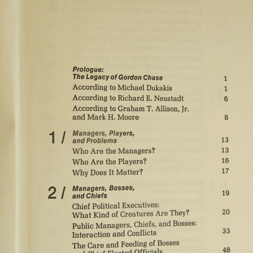 Book How to Manage in the Public Sector used, Gordon Chase and Elizabeth C.Reveal, 1983